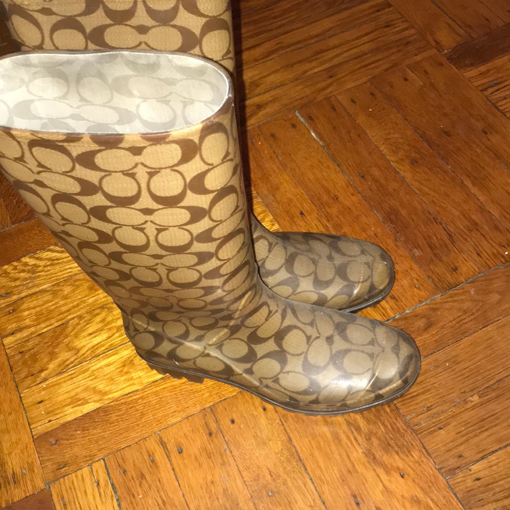 Coach rain boots